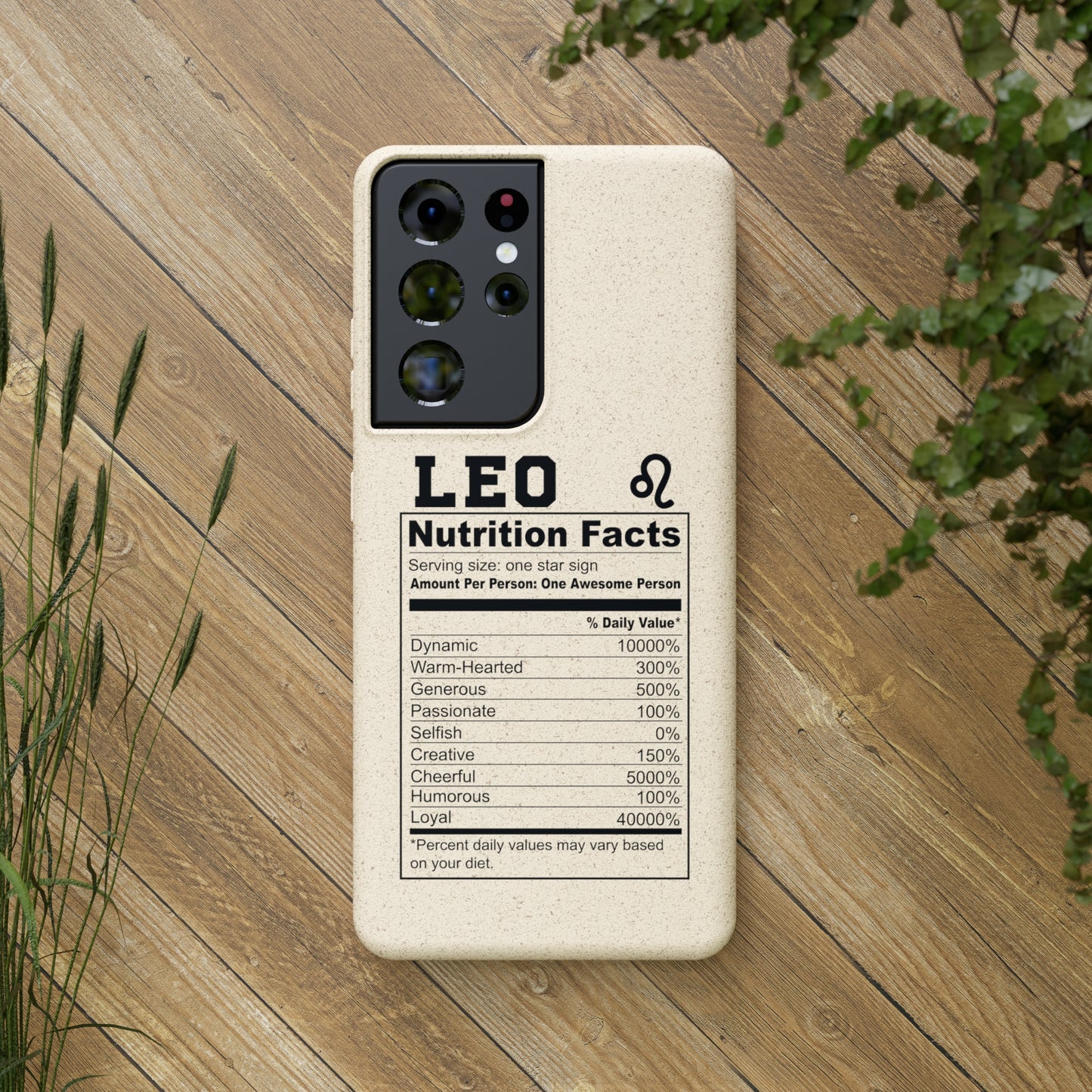 Zodiac Ingredients Biodegradable Phone Case