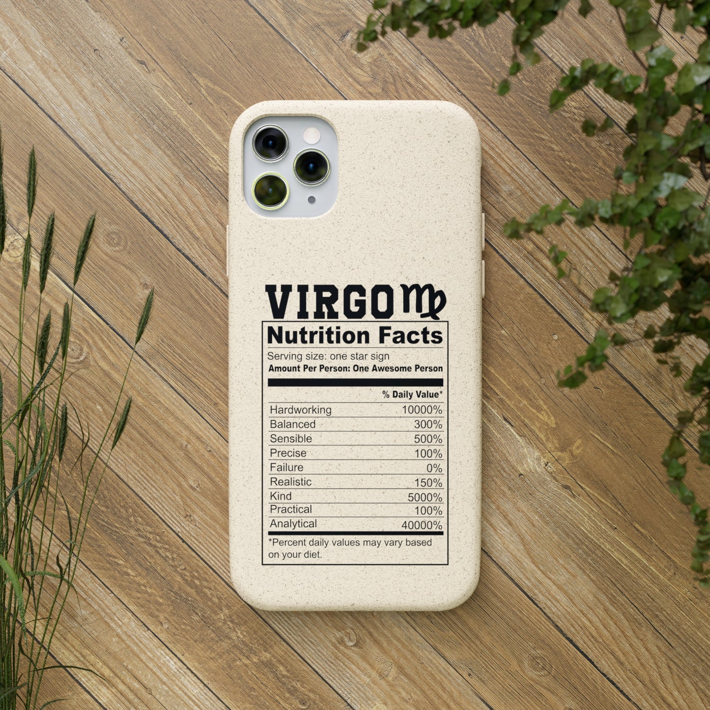 Virgo Ingredients Biodegradable Phone Case