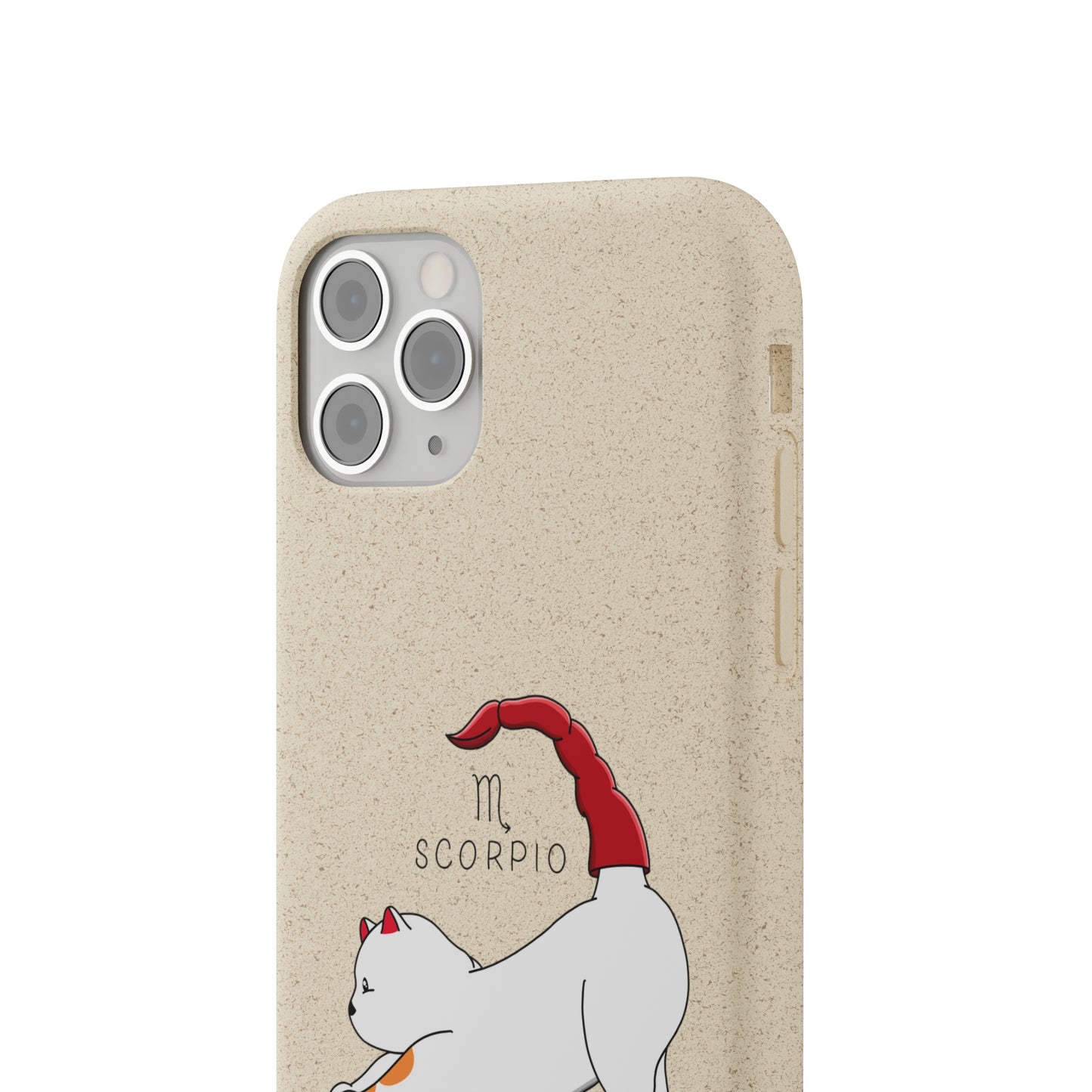 Scorpio Cat Zodiac Design - Biodegradable Phone Cases