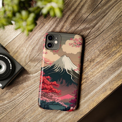 Japan Mountain V2! Slim iPhone Cases