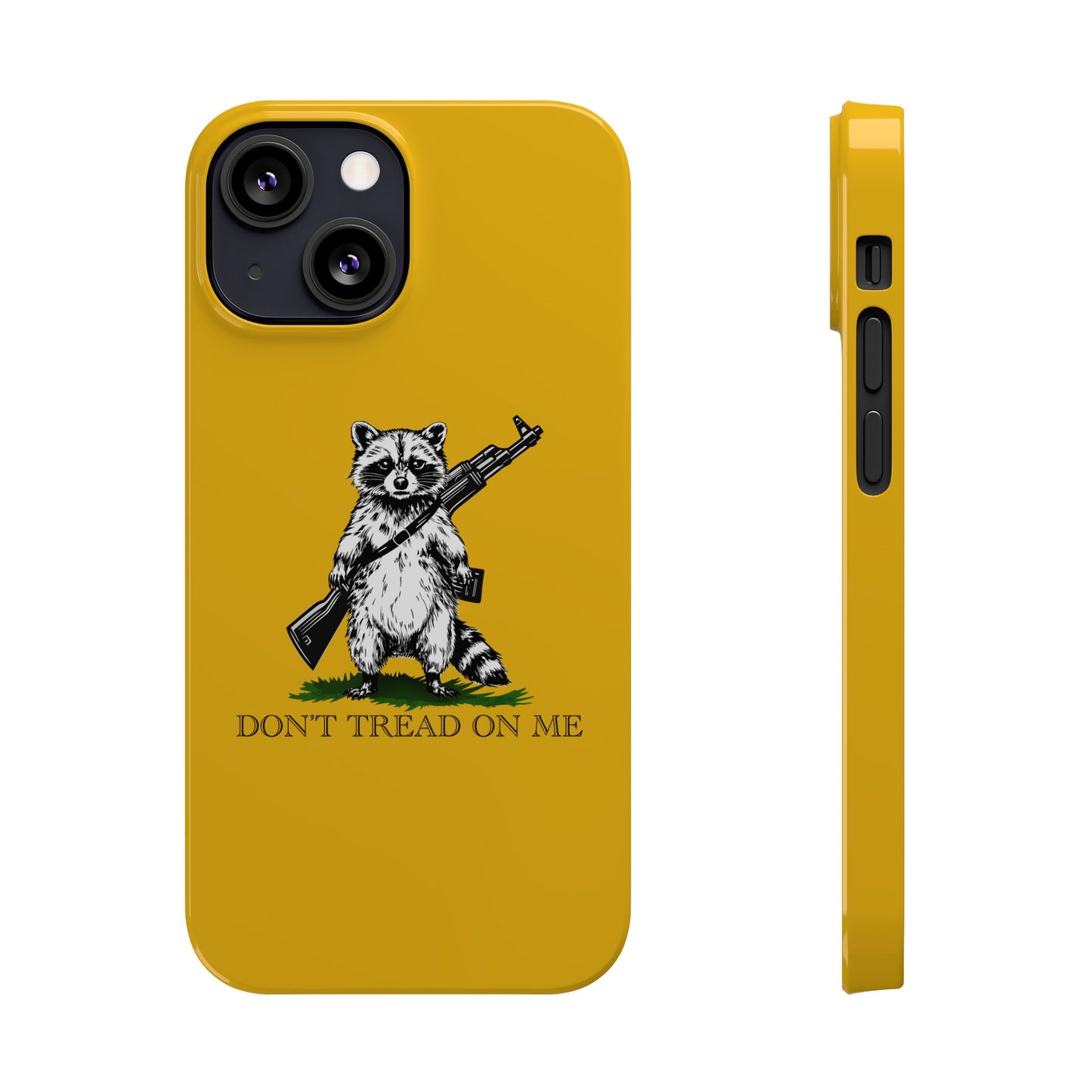 Racoon Freedom Design Slim Phone Case