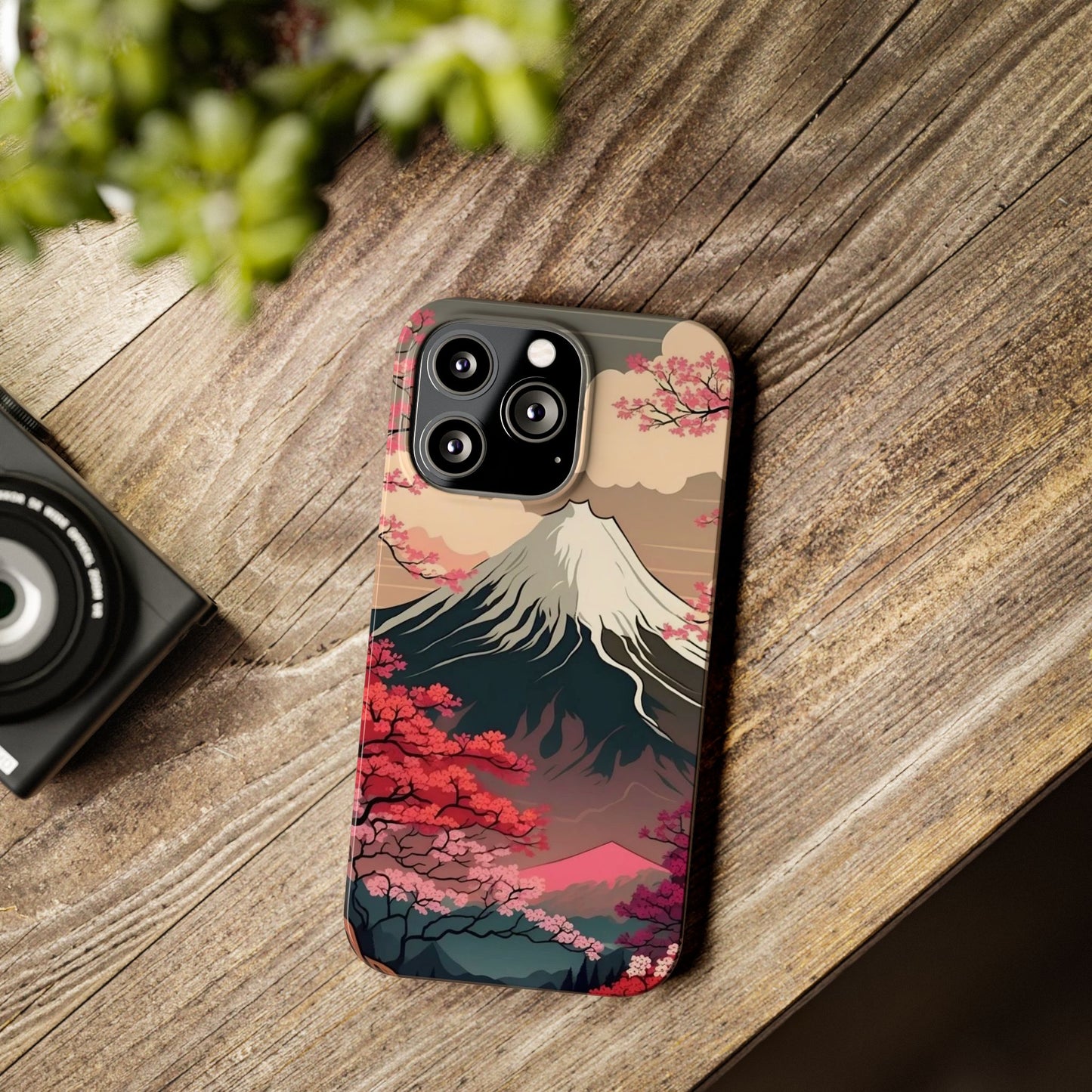 Japan Mountain V2! Slim iPhone Cases