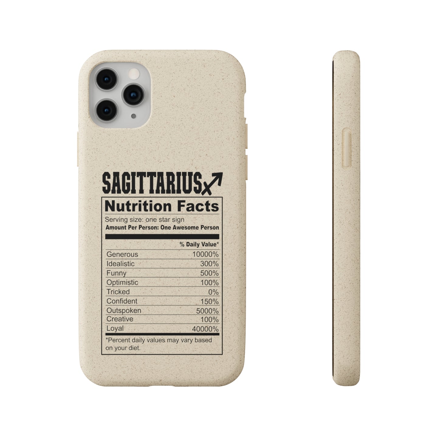 Zodiac Ingredients Biodegradable Phone Case