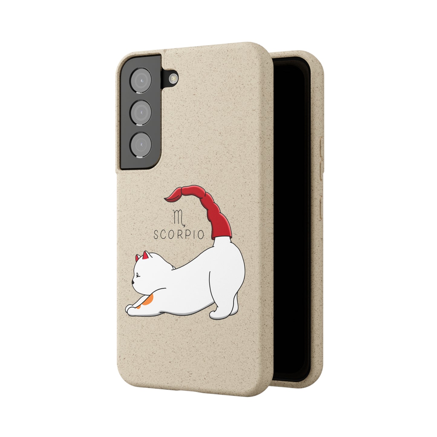 Scorpio Cat Zodiac Design - Biodegradable Phone Cases