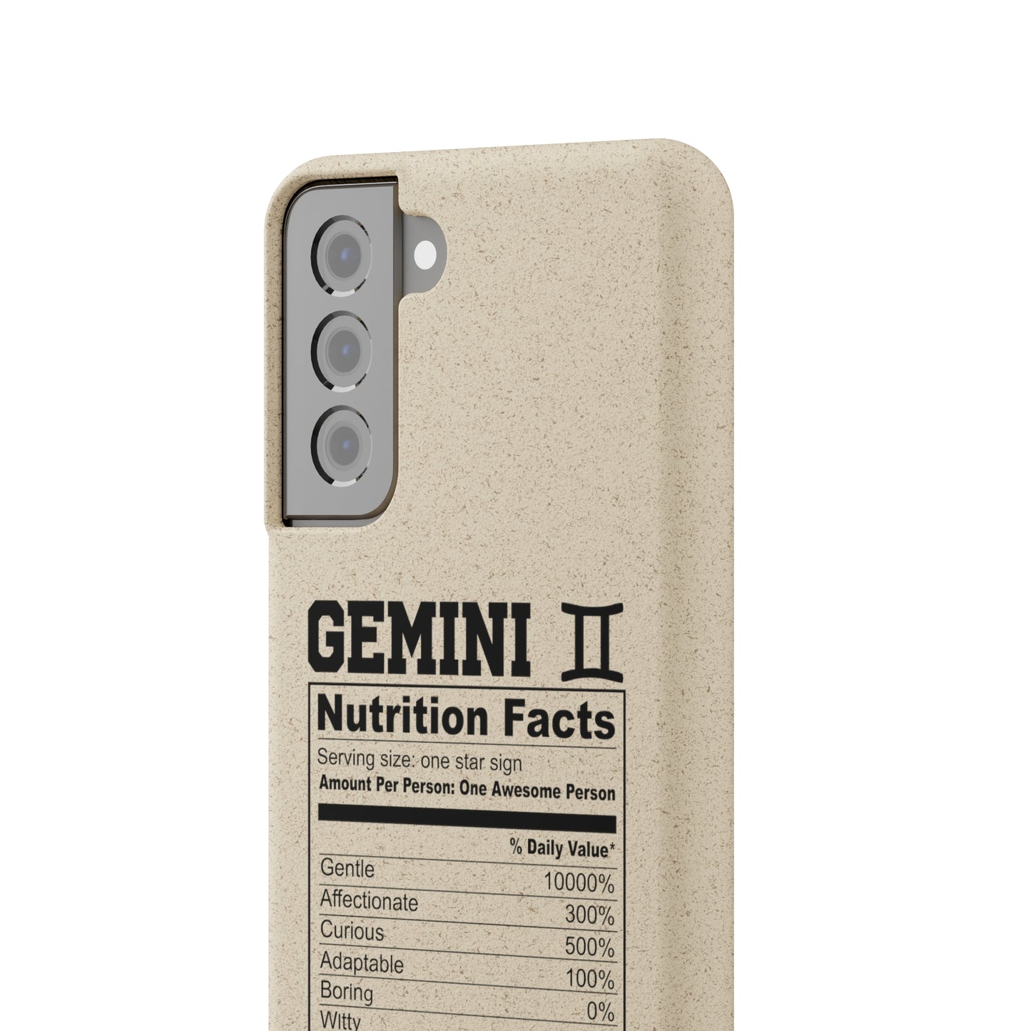 Gemini Ingredients Biodegradable Phone Case