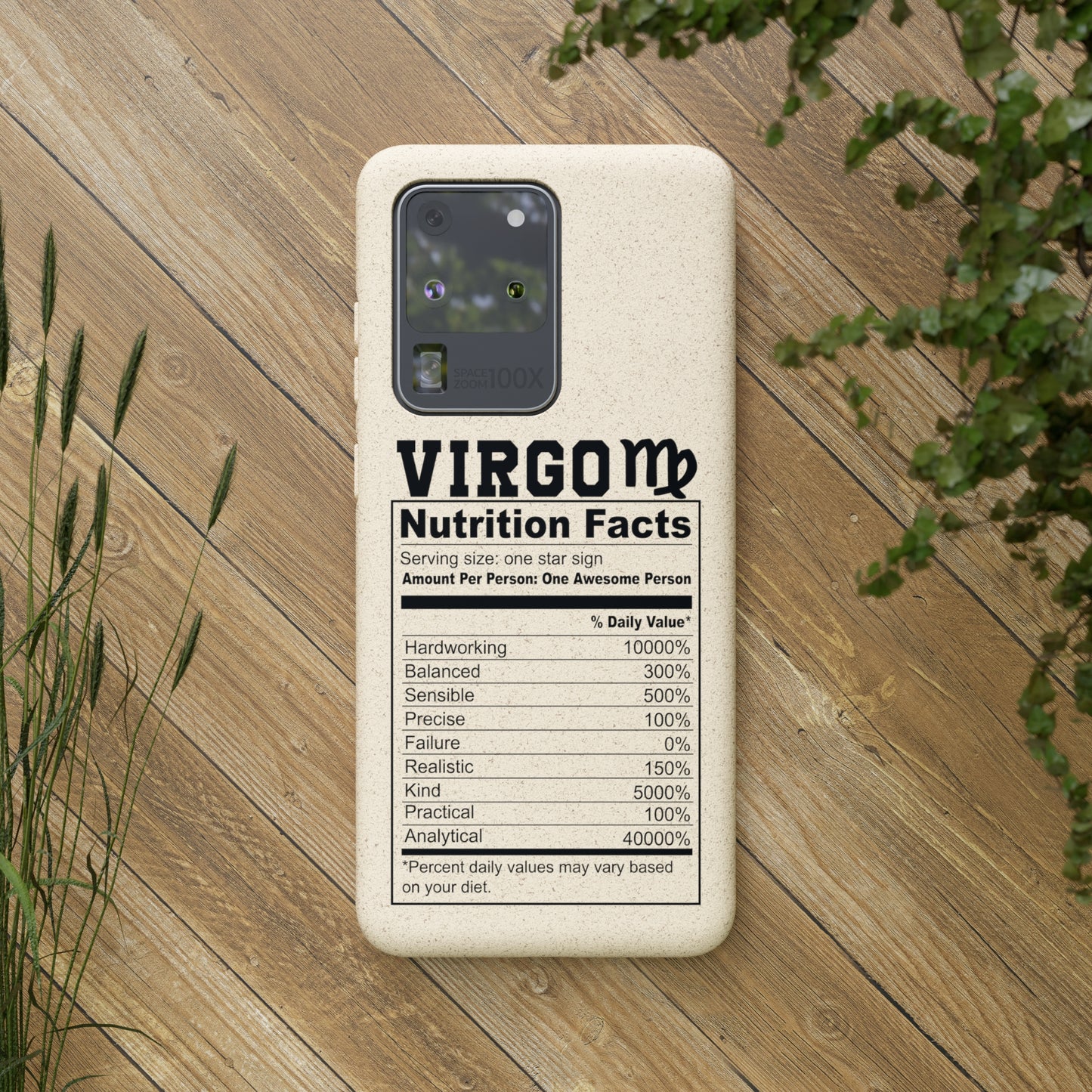 Virgo Ingredients Biodegradable Phone Case