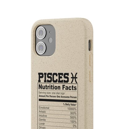 Pisces Ingredients Biodegradable Phone Case