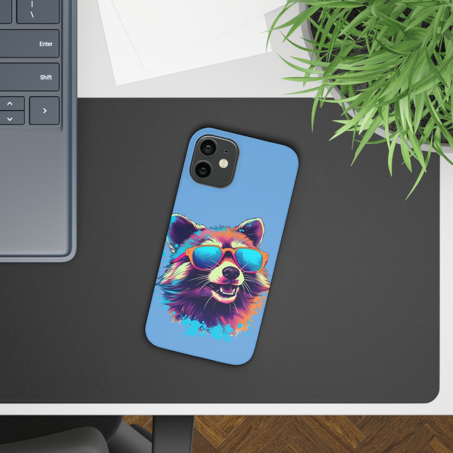 Lux Slim Cases -  " Cool Racoon"