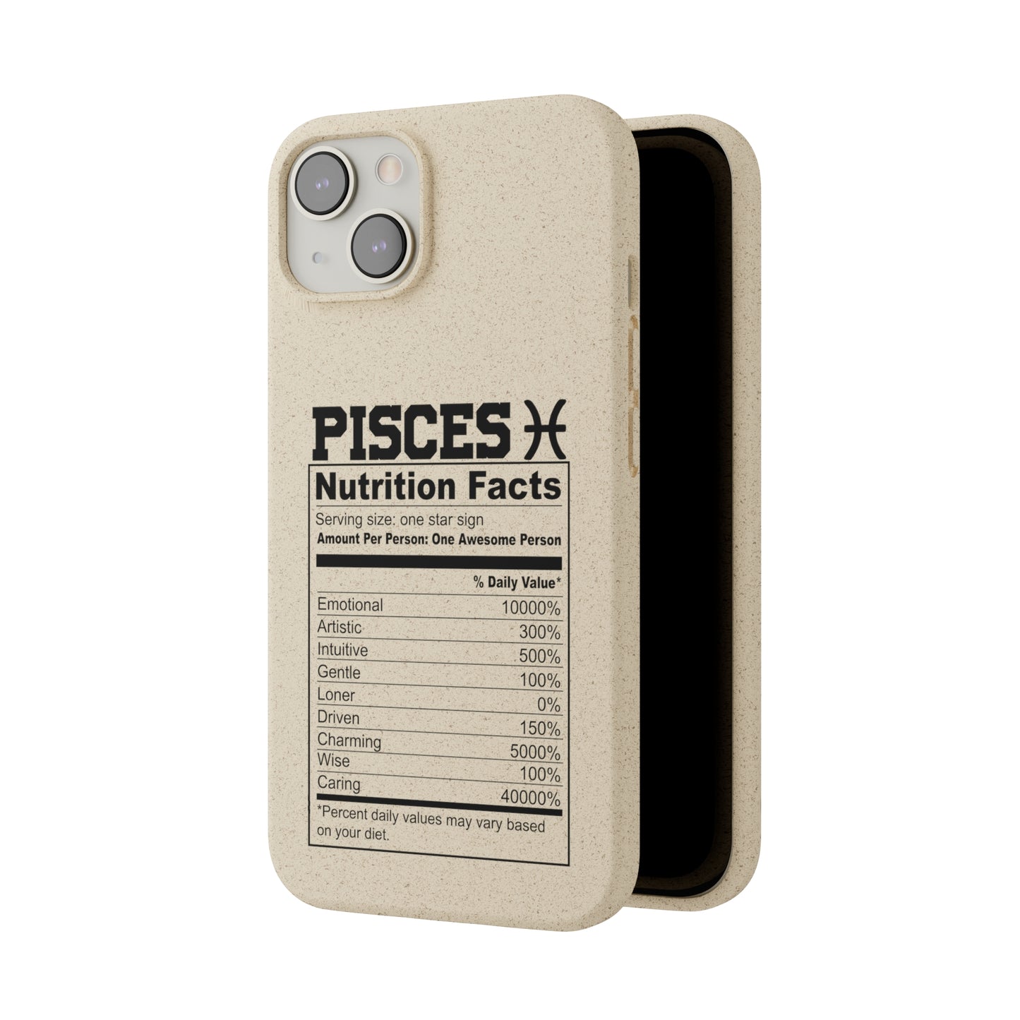 Pisces Ingredients Biodegradable Phone Case