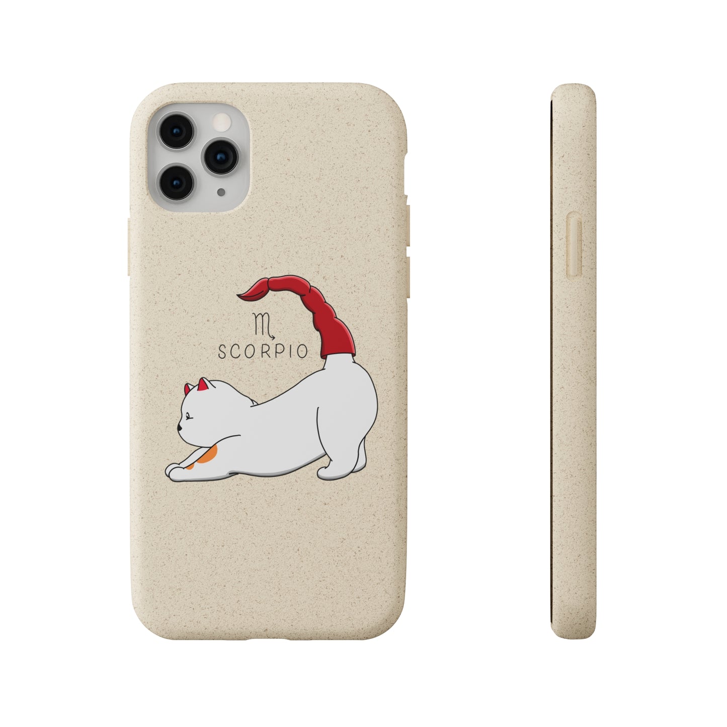 Scorpio Cat Zodiac Design - Biodegradable Phone Cases