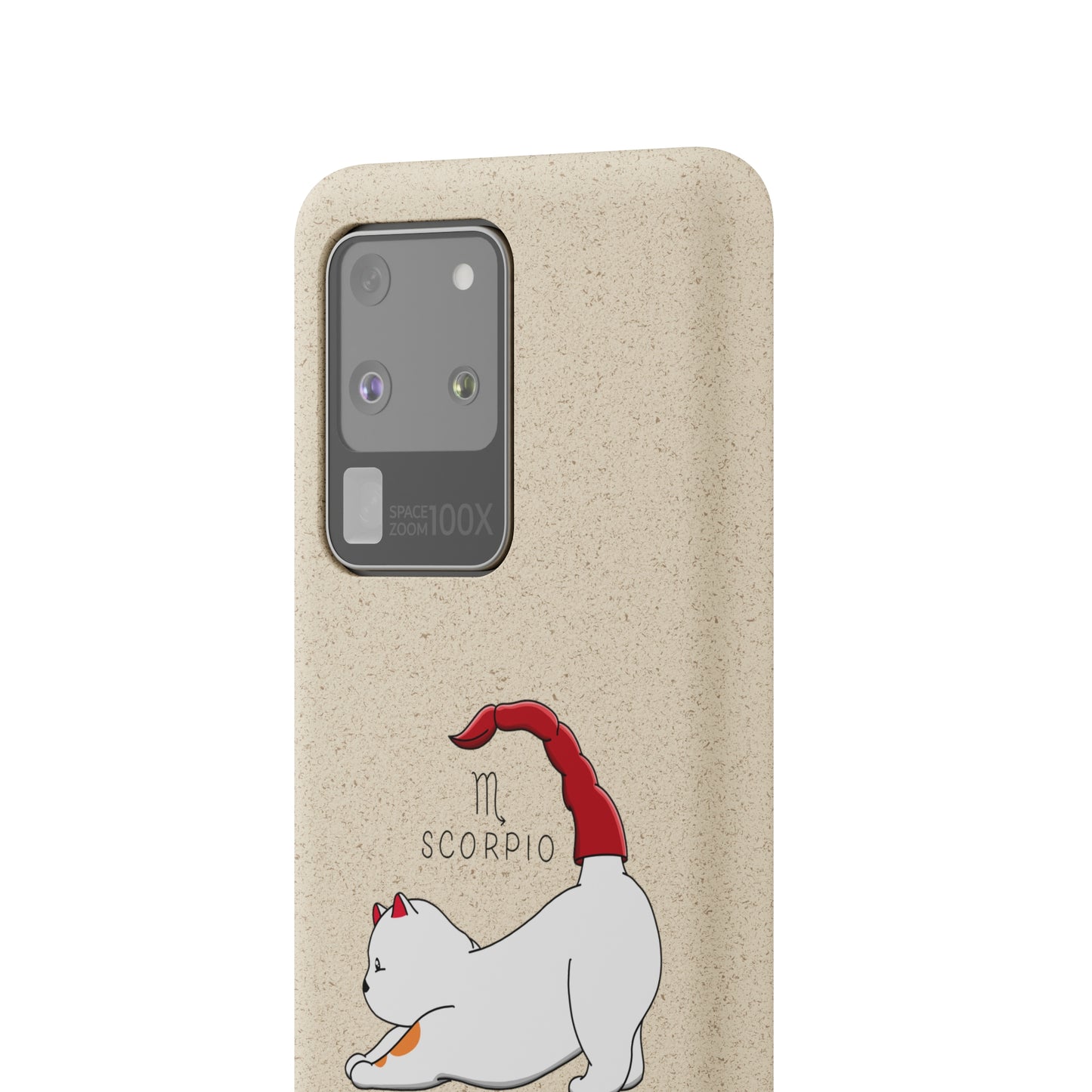 Scorpio Cat Zodiac Design - Biodegradable Phone Cases