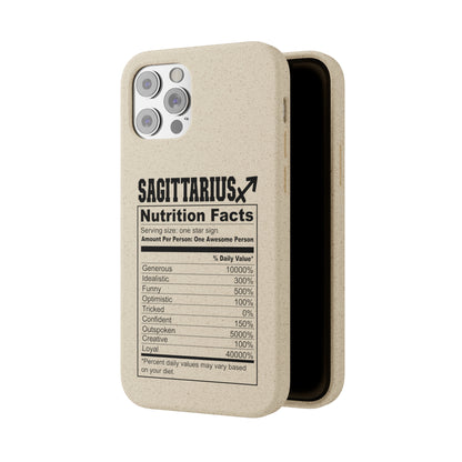 Sagittarius Ingredients Biodegradable Phone Case