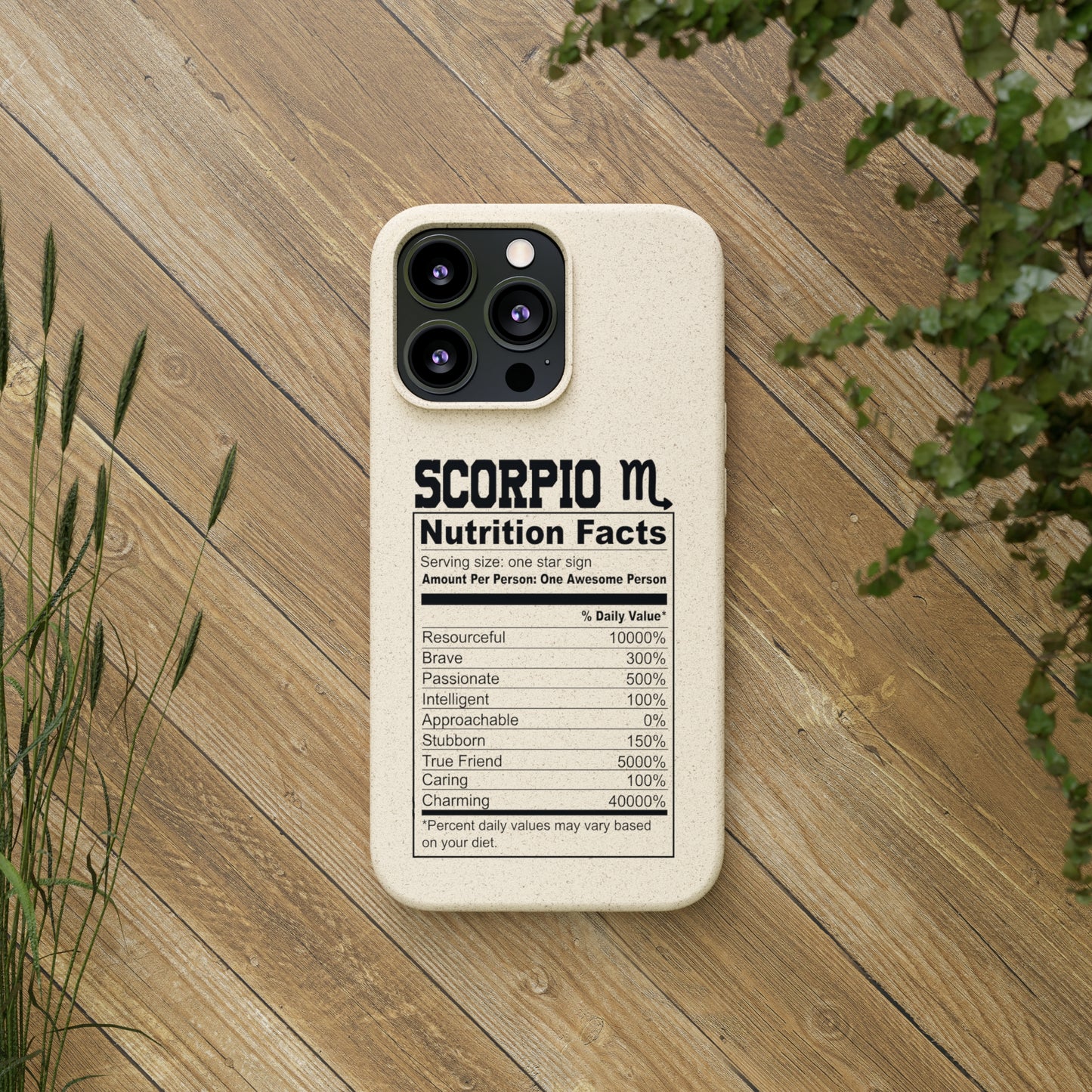 Zodiac Ingredients Biodegradable Phone Case