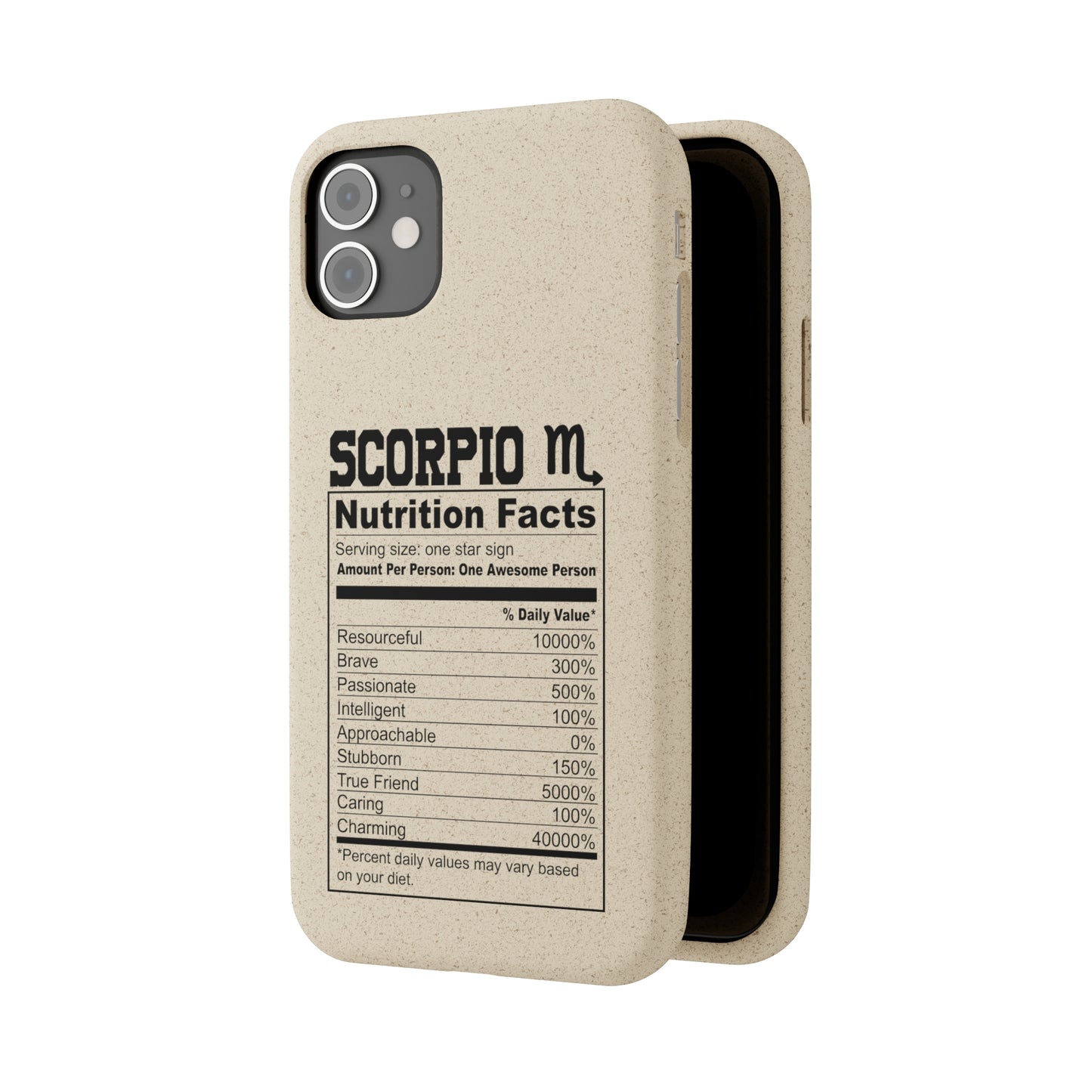 Zodiac Ingredients Biodegradable Phone Case