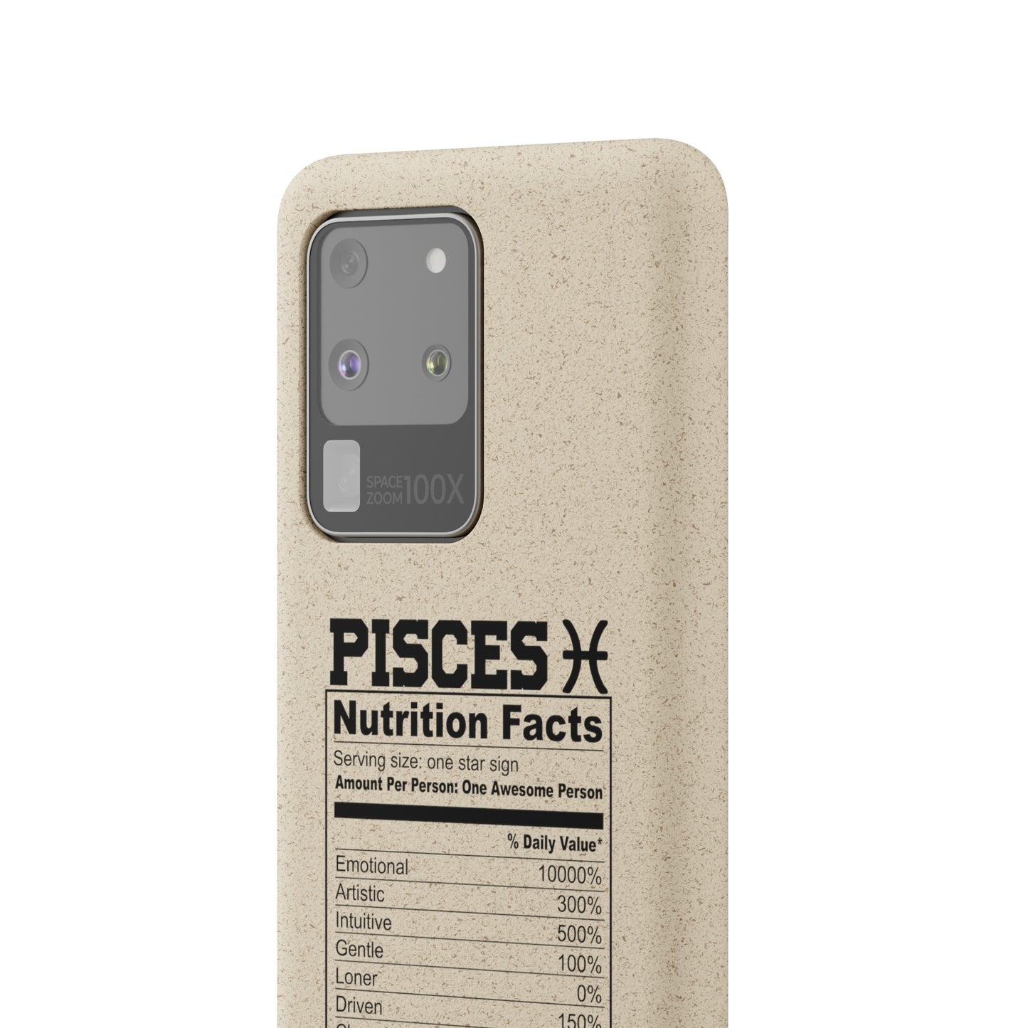 Pisces Ingredients Biodegradable Phone Case