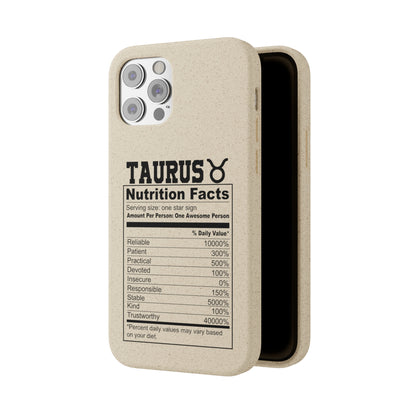 Taurus Ingredients Biodegradable Phone Case