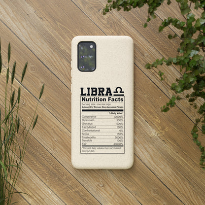 Libra Ingredients Biodegradable Phone Case