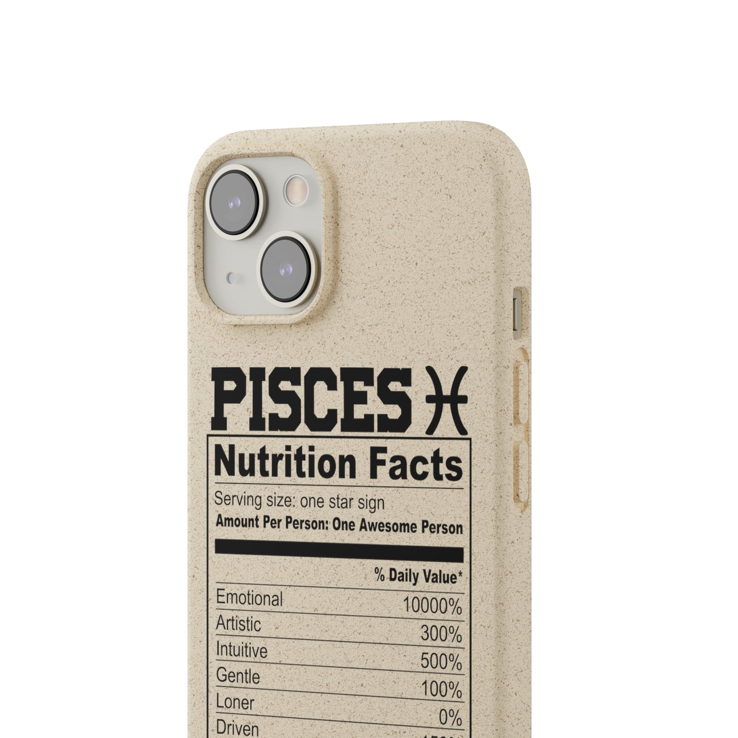 Pisces Ingredients Biodegradable Phone Case