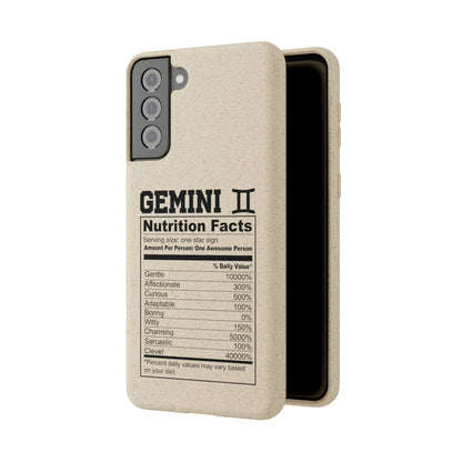 Gemini Ingredients Biodegradable Phone Case