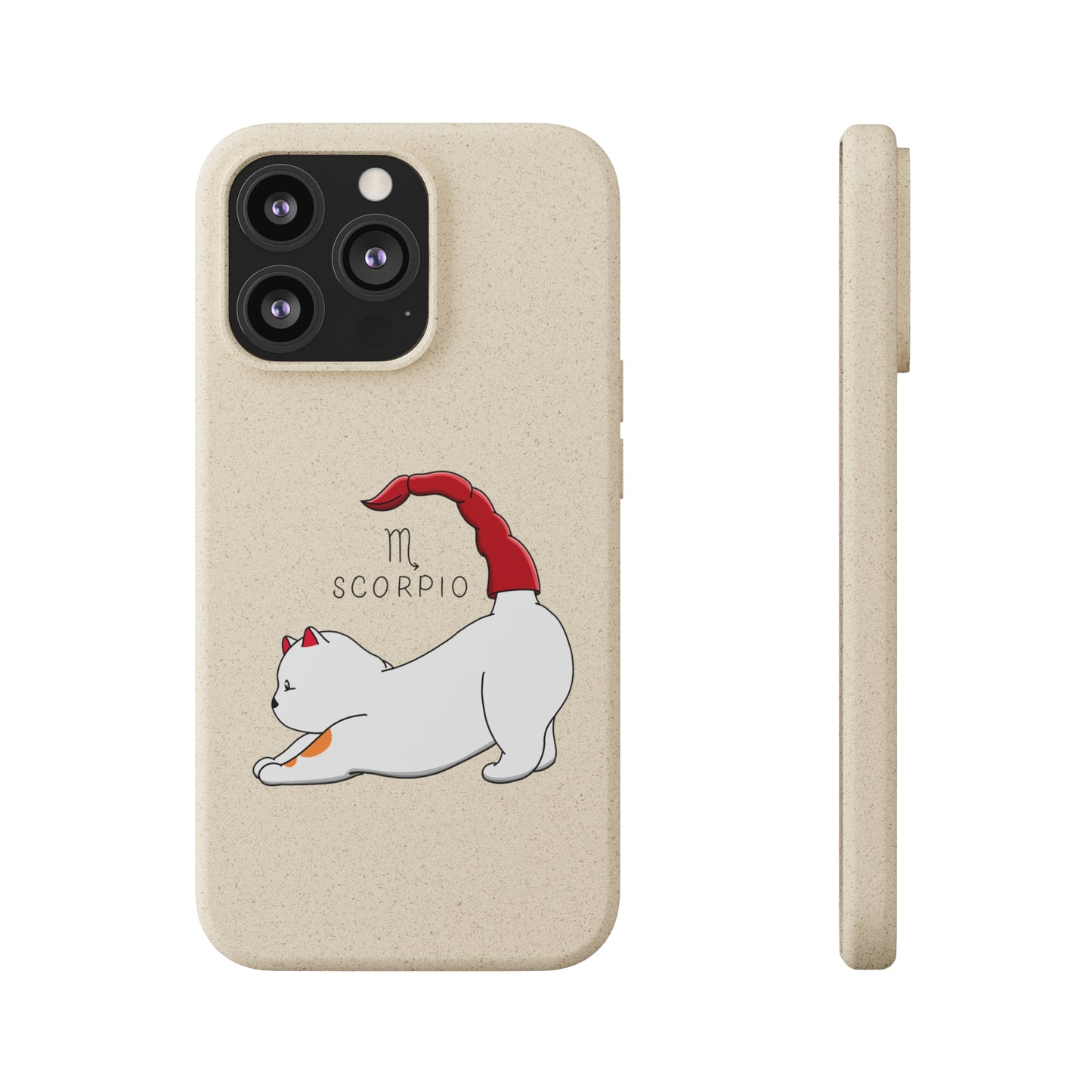 Scorpio Cat Zodiac Design - Biodegradable Phone Cases