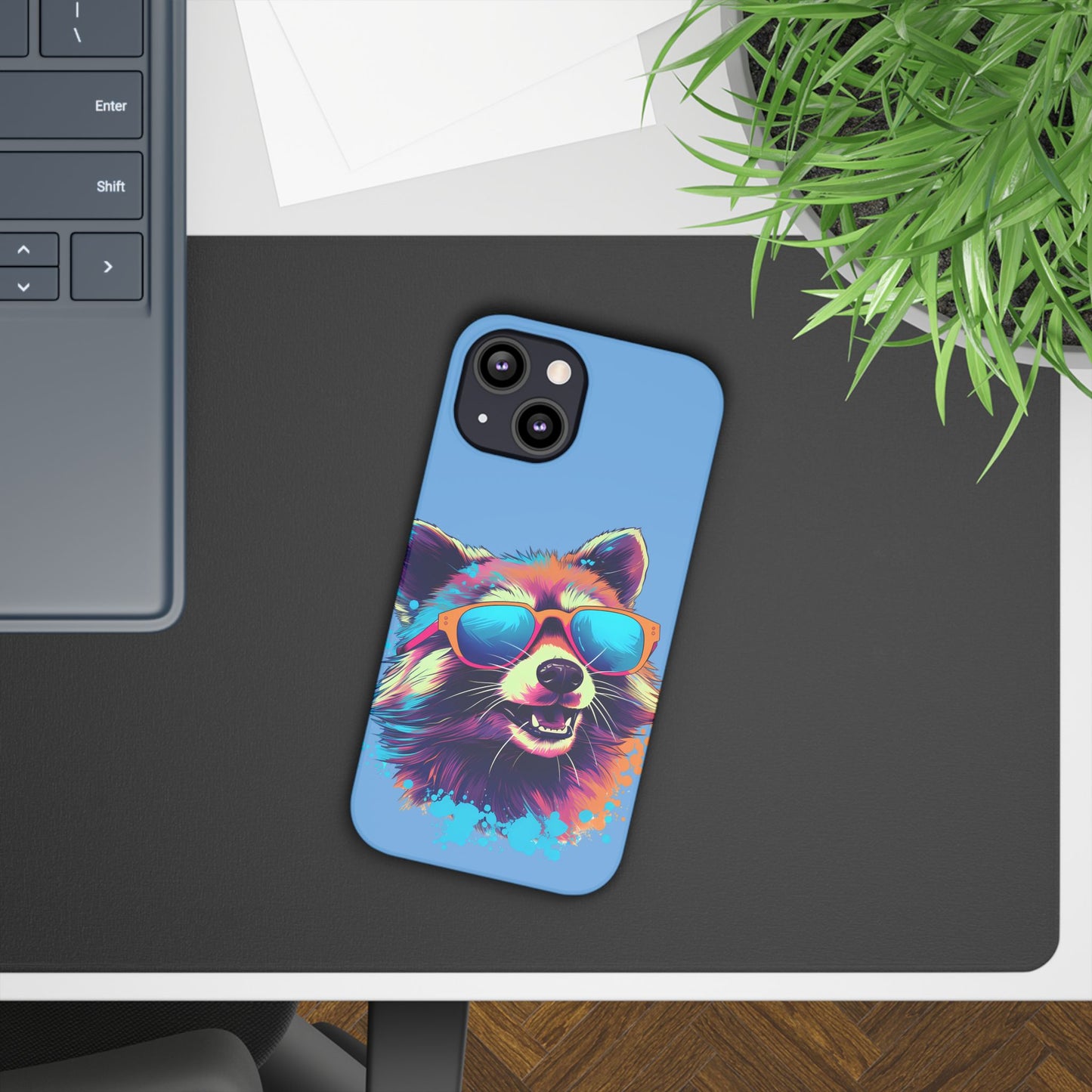 Lux Slim Cases -  " Cool Racoon"