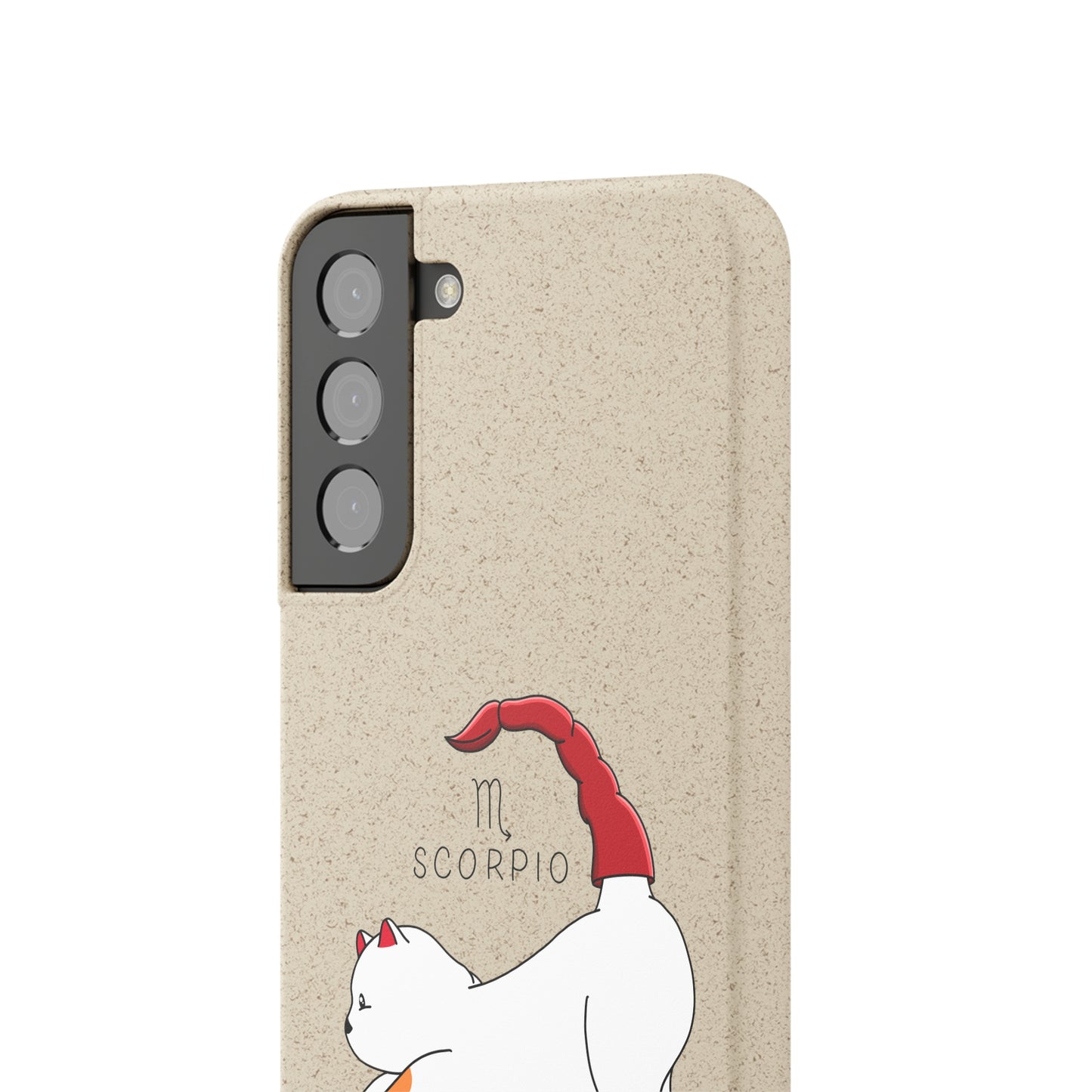 Scorpio Cat Zodiac Design - Biodegradable Phone Cases