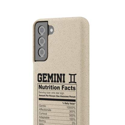 Gemini Ingredients Biodegradable Phone Case