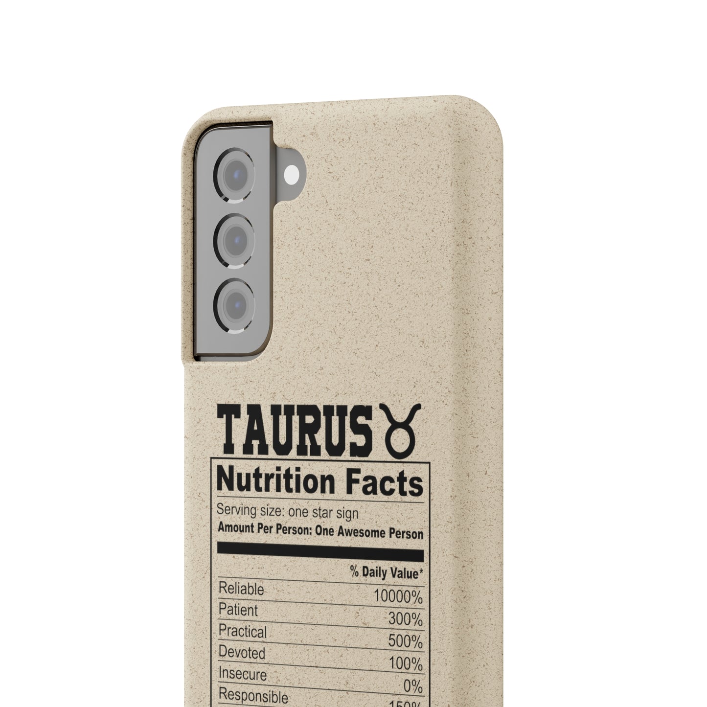 Taurus Ingredients Biodegradable Phone Case