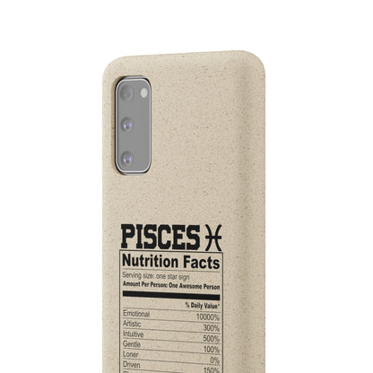 Pisces Ingredients Biodegradable Phone Case