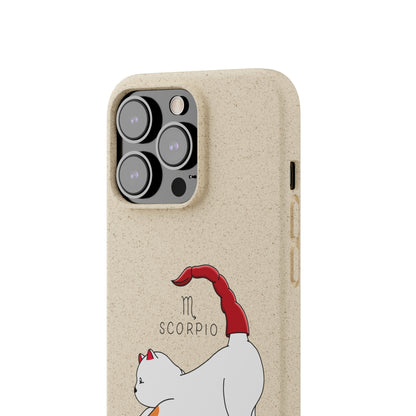 Scorpio Cat Zodiac Design - Biodegradable Phone Cases