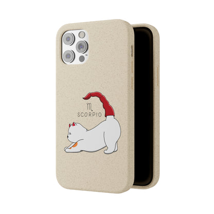 Scorpio Cat Zodiac Design - Biodegradable Phone Cases