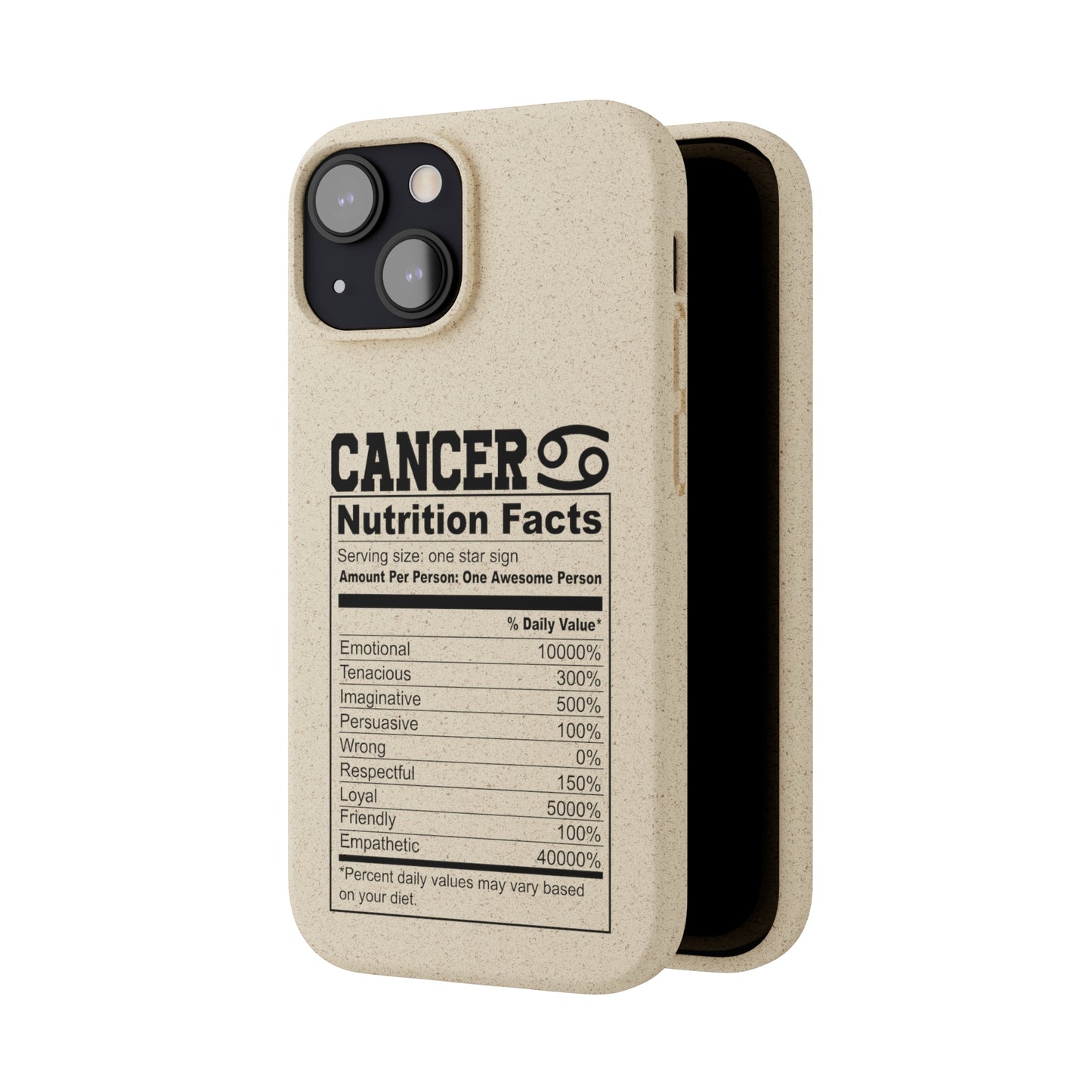 Zodiac Ingredients Biodegradable Phone Case