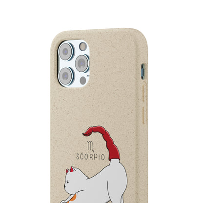 Scorpio Cat Zodiac Design - Biodegradable Phone Cases