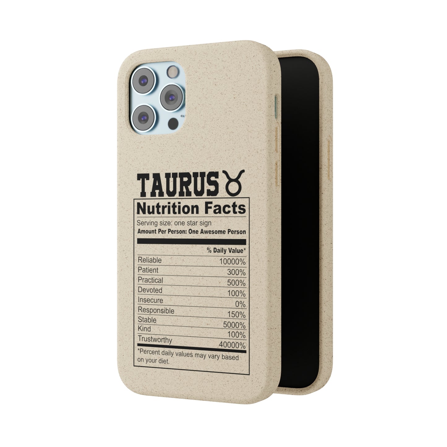 Taurus Ingredients Biodegradable Phone Case