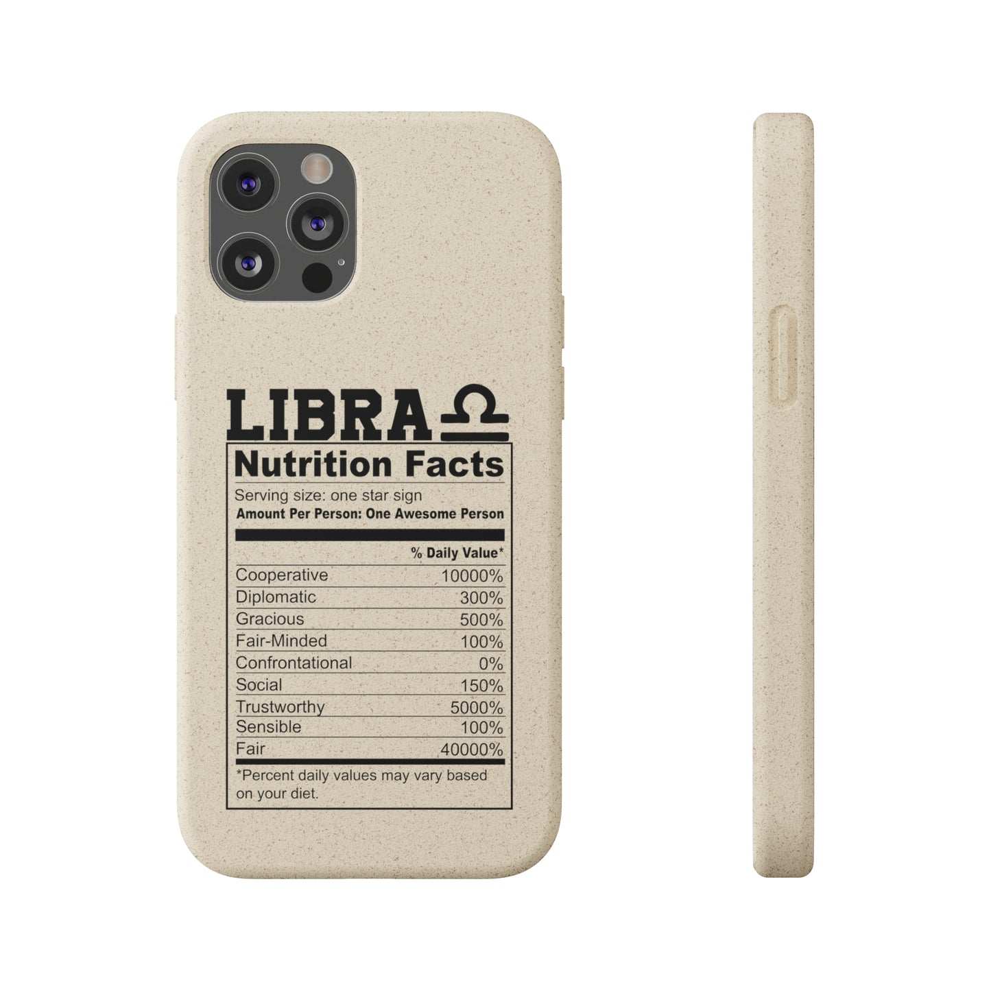 Libra Ingredients Biodegradable Phone Case