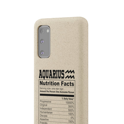 Aquarius Ingredients Biodegradable Phone Case