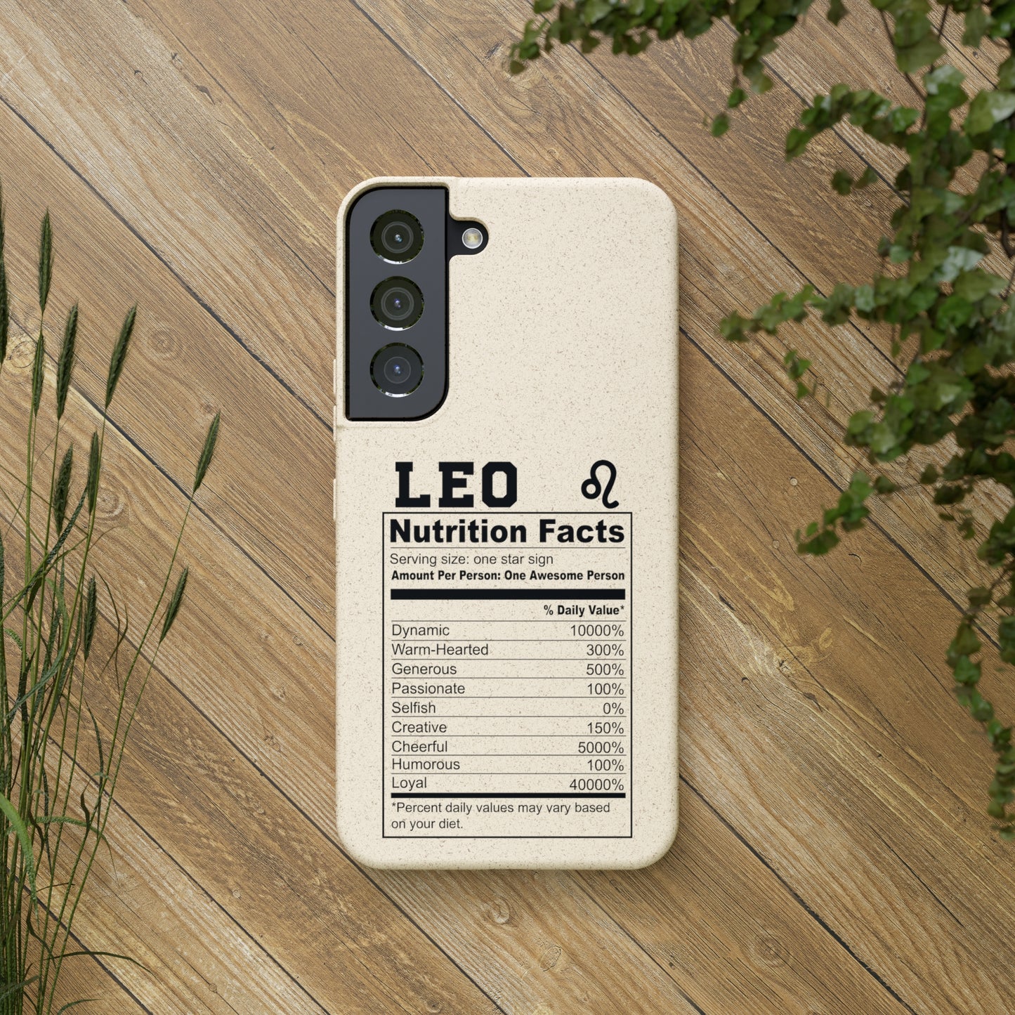 Zodiac Ingredients Biodegradable Phone Case