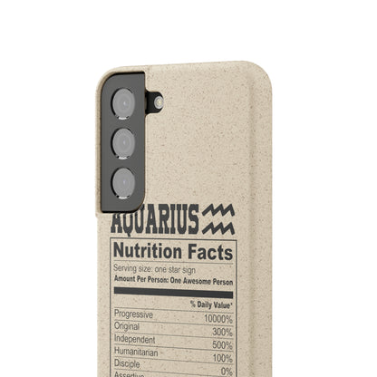 Aquarius Ingredients Biodegradable Phone Case