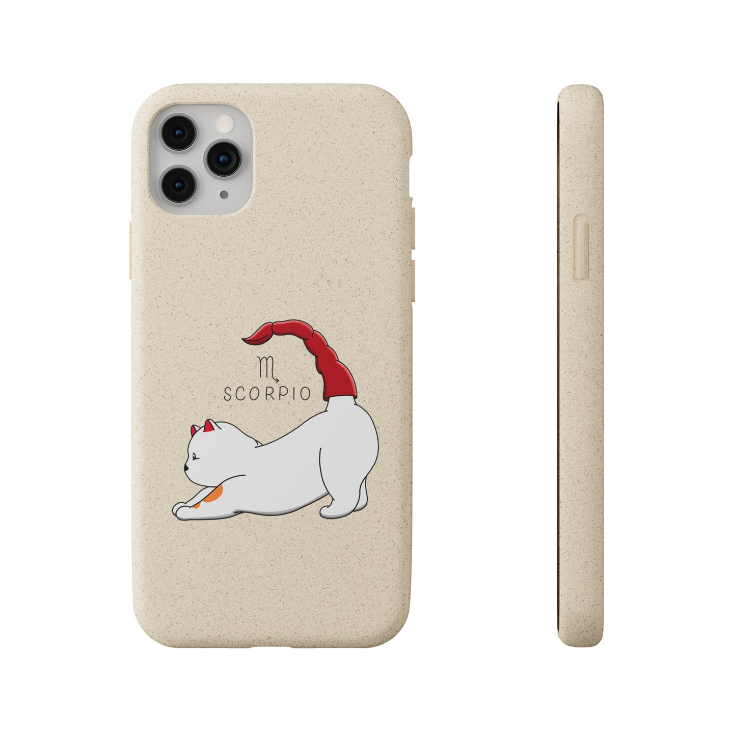 Scorpio Cat Zodiac Design - Biodegradable Phone Cases