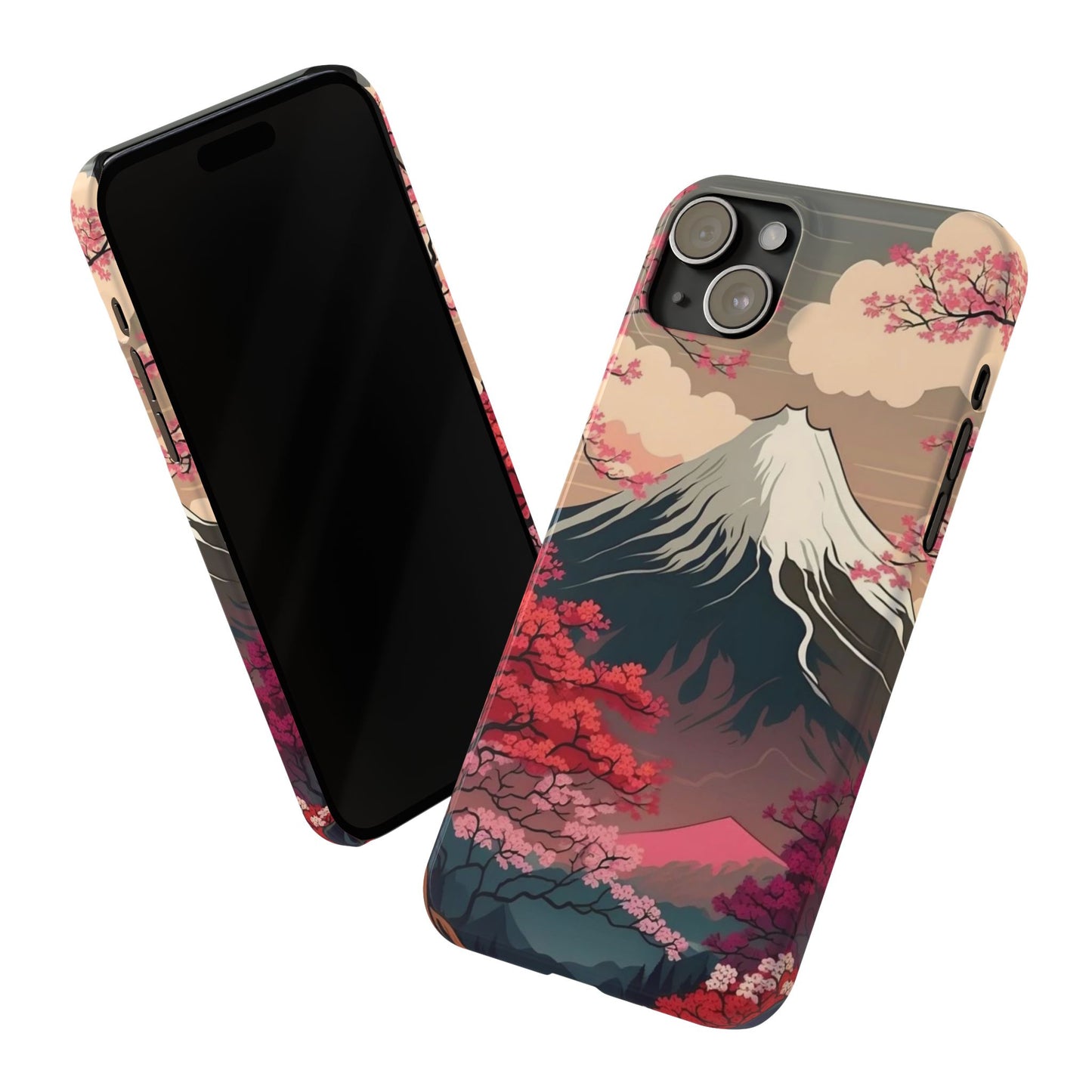 Japan Mountain V2! Slim iPhone Cases