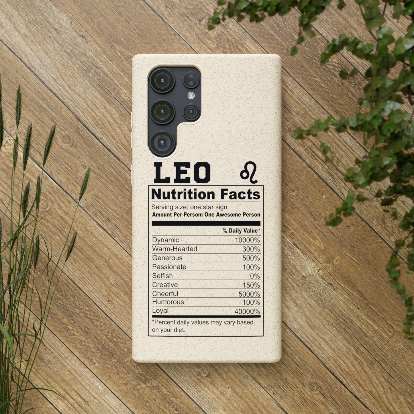 Zodiac Ingredients Biodegradable Phone Case