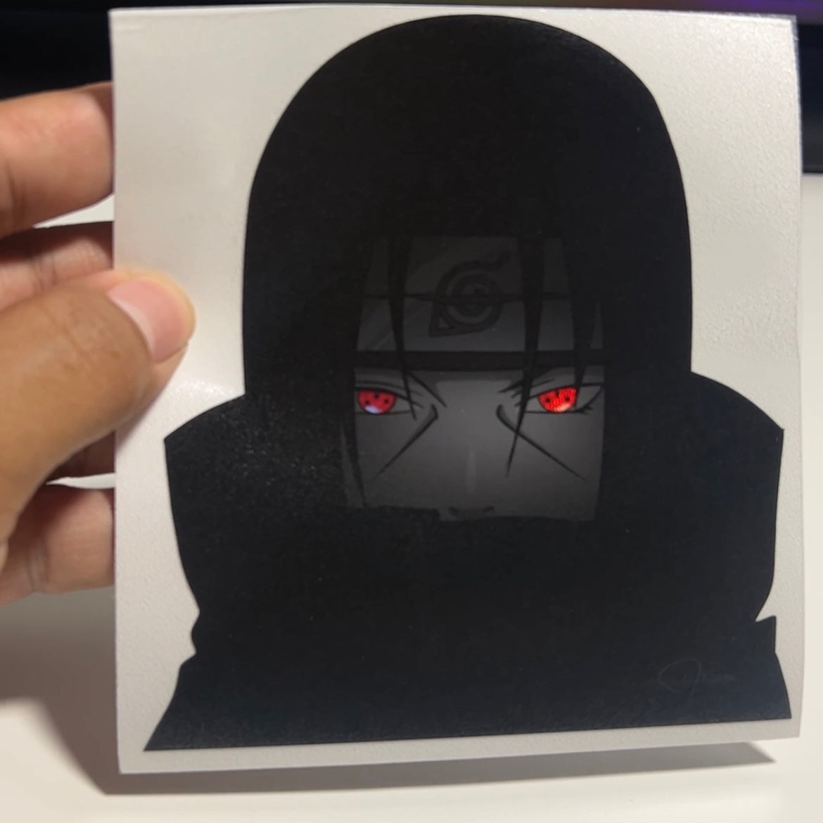 Premium Stickers! Itachi Black Series - Spot Holo