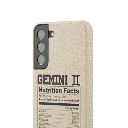 Gemini Ingredients Biodegradable Phone Case