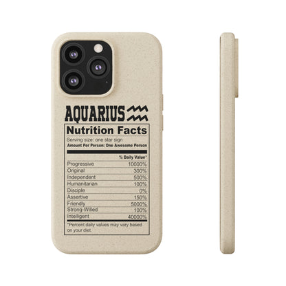 Aquarius Ingredients Biodegradable Phone Case