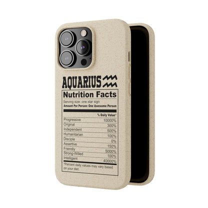 Aquarius Ingredients Biodegradable Phone Case