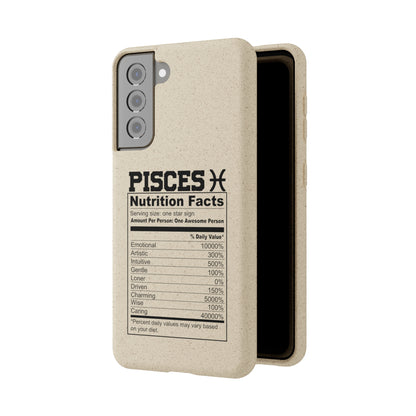 Pisces Ingredients Biodegradable Phone Case