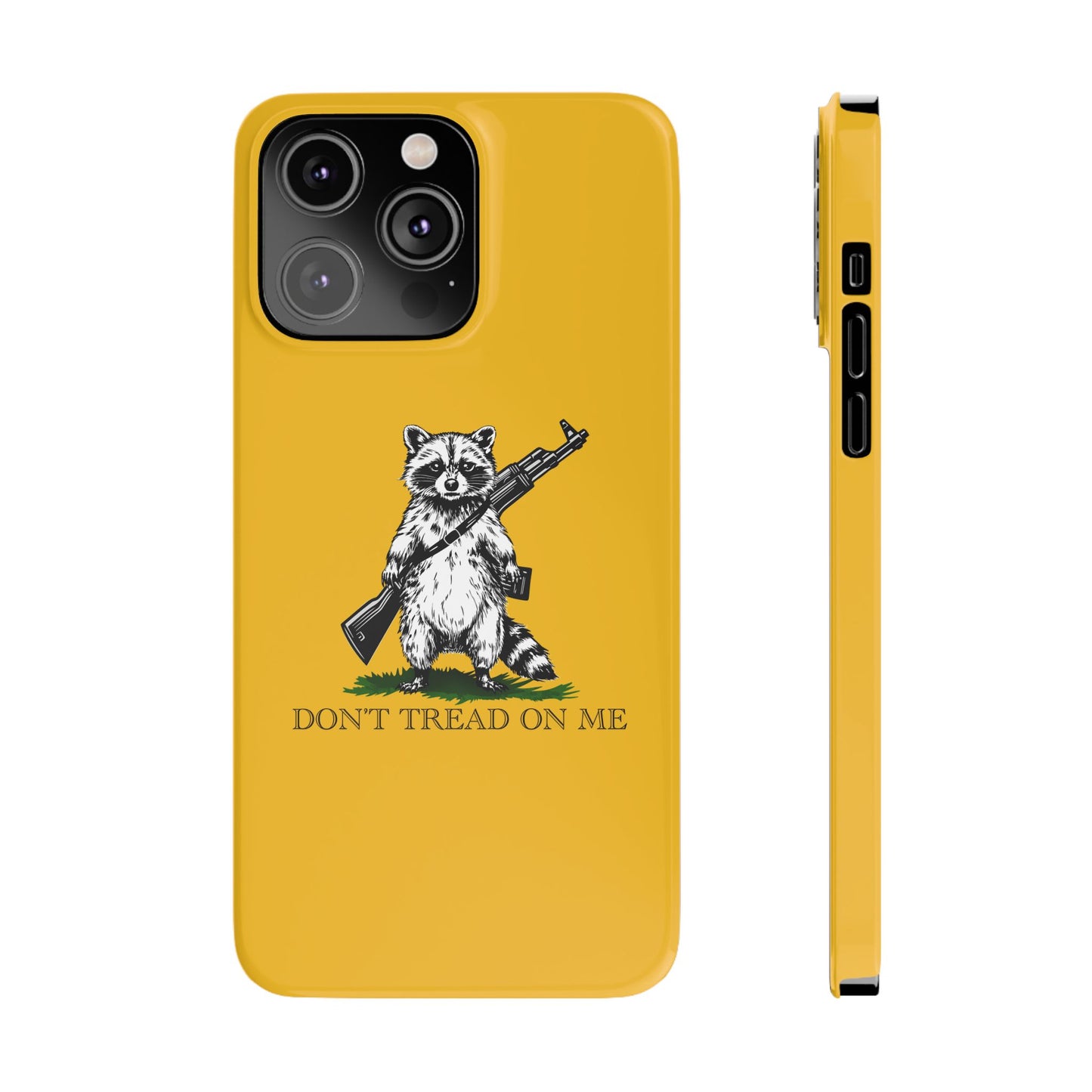 Racoon Freedom Design Slim Phone Case