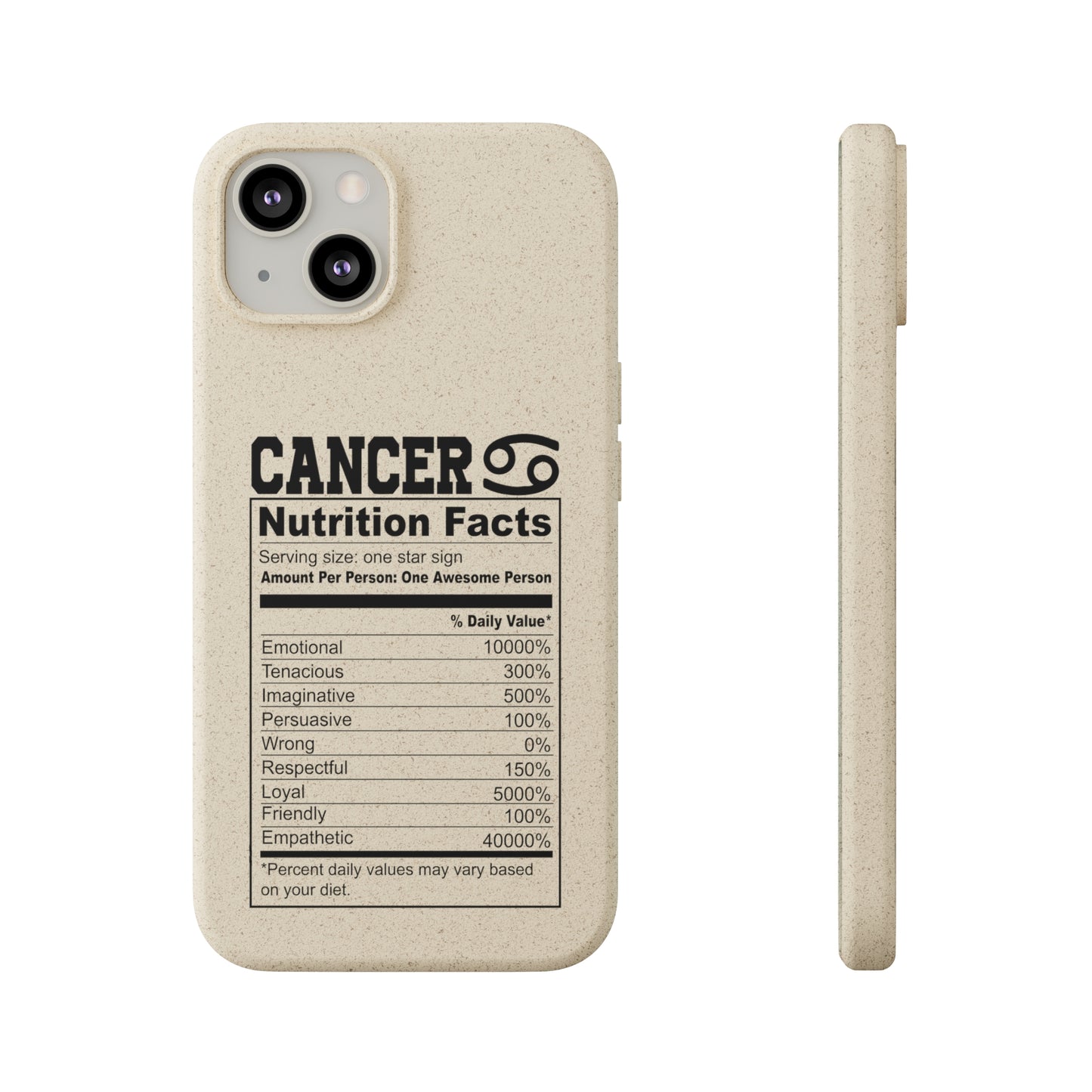 Zodiac Ingredients Biodegradable Phone Case