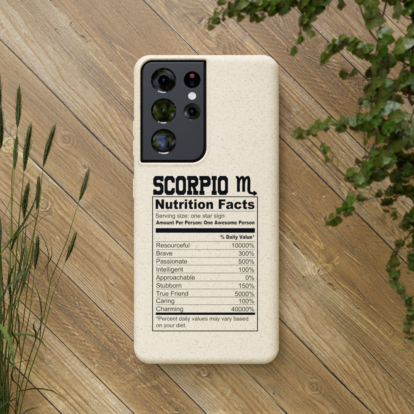 Zodiac Ingredients Biodegradable Phone Case