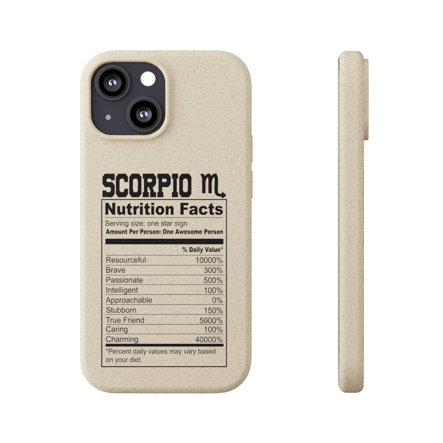 Zodiac Ingredients Biodegradable Phone Case